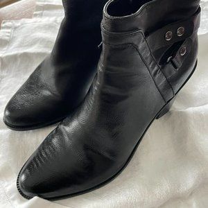 Bar III Dove Women's Female Dress Heeled Ankle Boot Size 10 Black